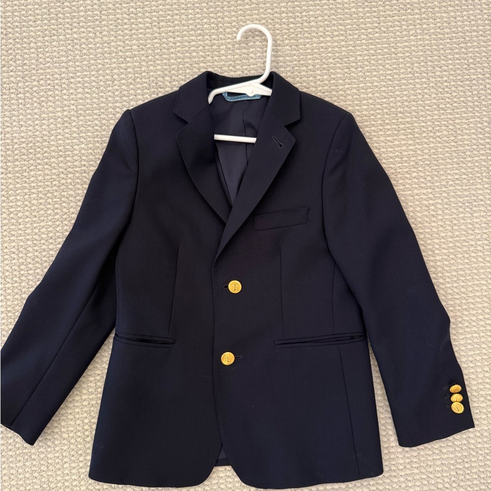 Classic Navy Kids Blazer with Gold Buttons